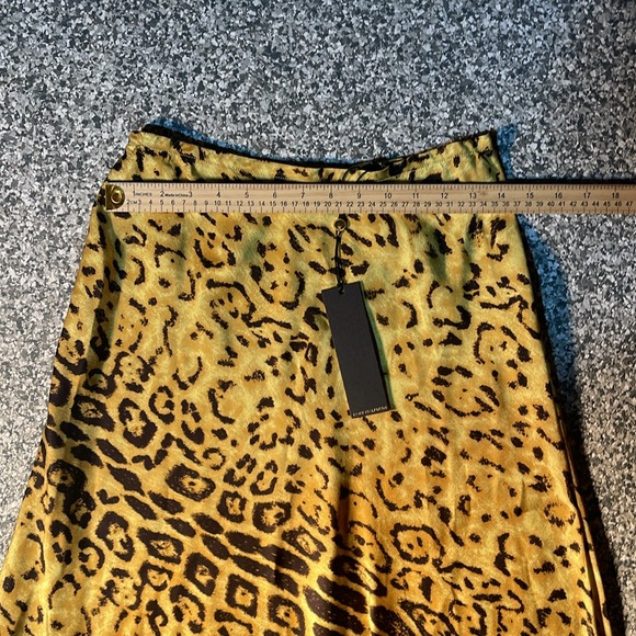Kobi Halperin Kathy leopard chartreuse midi skirt - Picture 3 of 6